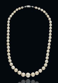 1920s Jewelry, Pearl And Diamond Necklace, 背景 シンプル, Tahiti, Natural Pearls