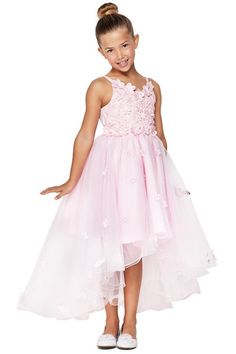 Applique Sheer Corset Quinceanera Dress by Rachel Allan RQ1132 – ABC Fashion Girls High Low Dress, Tulle Party Dress, Tulle Flower Girl, Tulle Flowers, Satin Tulle, Girls Formal Dresses, Cinderella Dresses, Quinceanera Dress, Flower Girl Dresses Tulle