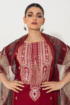 Zellbury Embroidered Shirt Shalwar Dupatta - Red - Slub Lawn Suit-0652 Signature Lawn Collection 2024 Default Title Zellbury Embroidered Shirt Shalwar Dupatta - Red - Slub Lawn Suit-0652 Signature Lawn Collection 2024 Original brand suit fabric and photography lite diffrance in actual print. Red Resham Embroidered Kurta For Transitional Season, Red Kurta With Resham Embroidery For Transitional Season, Festive Red Chanderi Kurta, Red Dupatta With Dabka Work For Transitional Season, Transitional Red Dupatta With Dabka Work, Red Dupatta With Dabka Work, Chanderi Resham Embroidery Straight Kurta Top, Red Salwar Kameez With Resham Embroidery For Transitional Season, Straight Kurta Top With Resham Embroidery In Chanderi