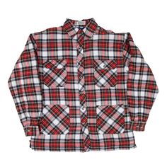 NORDGA Staff Insulated Lumberjack Shirt Red Check Long Sleeve Mens M Red Winter Shirt For Streetwear, Retro Red Collared Flannel Shirt, Wholesale Shoes, Lumberjack, Cardigan Coat, Active Wear Tops, Board Shorts, Denim Pants, Denim Dress