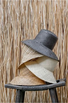 Woven Bucket Hat — Village Thrive Casual Top Hat With Flat Brim For Beach, Casual Top Hat With Short Brim For The Beach, Woven Flat Brim Hats For Warm Weather, Spring Crochet Bucket Hat, Casual Adjustable Top Hat For Beach, Summer Vacation Top Hat With Short Brim, Summer Beach Top Hat With Flat Brim, Summer Flat Brim Top Hat Osfm, Top Hat With Short Brim For Summer