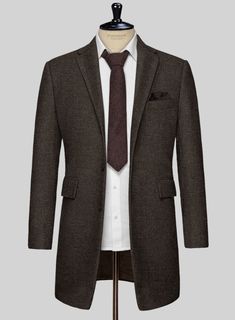 Incorporate refined, elegant style into your formal rotation with our Carre Brown Tweed Overcoat. Crafted from wool, its deep tone has the right amount of poise to make a strong statement wherever you go. A winter staple, the overcoat screams dapper with its meticulous attention to details that will make you look like a well dressed gentleman smack in the middle of winter. 
 
 The elusive overcoat will get all eyes on you and is sure to flatter your physique no matter what you wear it over or wh Tweed Overcoat, Brown Tweed, All About Eyes, Well Dressed, Elegant Style, Gentleman, Matter, Wool, How To Wear