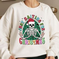 Rockin Around The Christmas Tree, Retro Christmas Shirt, Christmas Skeleton, Hoodie Png, Holiday Hoodies, Santa Sweatshirt, Funny Christmas Sweaters, Retro Sweatshirts, T Shirt Png