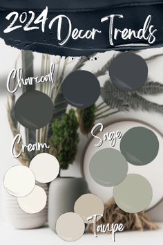 the color scheme for this year's paint trend is neutral, green and gray