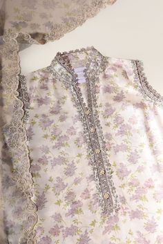 Lavender Garden Semi-stitched Silk Palazzo Set With Floral Print, Elegant Floral Print Palazzo Set For Party, Summer Silk Palazzo Set With Resham Embroidery, Summer Silk Sharara With Printed Motifs, Festive Silk Sharara With Floral Print, Eid Silk Anarkali Set With Floral Print, Summer Designer Silk Palazzo Set, Festive Silk Palazzo Set With Floral Embroidery, Floral Print Palazzo Set For Eid Party