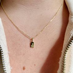 14k Gold Tiny Initial Tag Necklace by Babeina, Custom Engraved Letter Pendant Necklace in Dainty Chain, Mothers Day Gift, Multi Tag Name - Etsy Dainty Stamped Pendant Jewelry, Dainty Stamped Necklaces For Mother's Day, Dainty Stamped Necklace For Mother's Day, Dainty Stamped Necklace As A Gift, Dainty Stamped Necklace As Gift, Dainty Stamped Necklaces For Everyday, Dainty Everyday Necklace With Stamped Details, Dainty Stamped Necklace For Everyday, Vintage Initial Pendant Charm Necklace As Gift