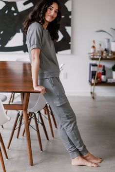 The Fay Cargo Joggers are lounge pants with the functionality to accomplish all-the-things. Two cargo pockets, two side pockets, and a cuffed and tapered ankle can stay or go. But wherever you rock them, our plush bamboo and cotton sweatshirt blend keeps you warm. Feeling extra? Pair them with a Berkeley Sweatshirt Top for primo, athleisure style. Athleisure Cargo Pants For Everyday, Utility Parachute Pants For Loungewear, Everyday Athleisure Bottoms With Cargo Pockets, Athleisure Bottoms With Cargo Pockets For Everyday, Utility Pants With Hip Pockets For Loungewear, Relaxed Fit Cargo Pants For Athleisure, Athleisure Relaxed Fit Pants With Cargo Pockets, Elevated Casual Stretch Sweatpants With Pockets, Everyday Athleisure Cargo Pants With Pockets