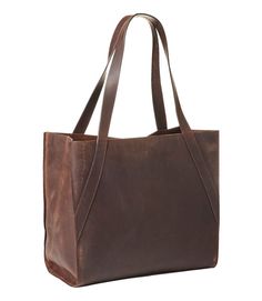 Stonington Full-Grain Leather Tote | Tote Bags at L.L.Bean Large Leather Modern Satchel, Large Modern Leather Satchel, Classic Large Shoulder Bag With Top Carry Handle, Textured Leather Tote Satchel, Large Classic Satchel For Shopping, Distressed Brown Leather Bag With Leather Handles, Classic Oiled Leather Satchel For Daily Use, Classic Bags In Textured Oiled Leather, Large Soft Leather Shoulder Bag