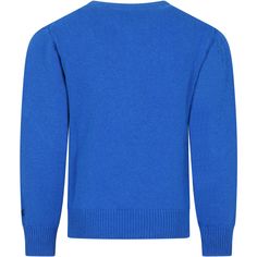 Color: Light blue Light blue sweater in wool blend, long sleeves, with ribbed crew-neck, cuffs and hem; in size 2 years it has a button closure on the shoulder. It is embellished with Superman embroidery on the front and tonal embroidery on the sleeve. 35% wool. 30% viscose. 25% cashmere. 15% polyamide. Designer Blue Long Sleeve Sweater, Baby Blue Sweater Men, Light Blue Knit Long Sleeve Sweater, Luxury Blue Knit Polo Sweater, Light Blue Soft Knit Long Sleeve Sweater, Barbour Steve Mcqueen, Kenzo Kids, Light Blue Sweater, Steve Mcqueen