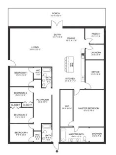 the floor plan for a two bedroom apartment