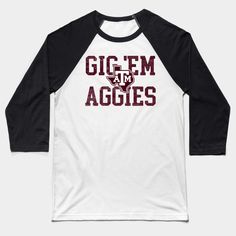 A design for Texas A&M fans. We believe in the Aggies -- Choose from our vast selection of Baseball T-Shirts to match with your favorite design to make the perfect custom graphic Baseball T-Shirt. Customize your color! Perfect for working out or casual wear for men and women. Cotton T-shirt With Letter Print And Raglan Sleeves, Black Varsity T-shirt For Fan Gear, Varsity Cotton T-shirt For Baseball Season, Collegiate Cotton T-shirt For Sports Events, Team-colored Tops With Team Name For Streetwear, Tri-blend Graphic Print Tops For Fan Gear, Pre-shrunk Cotton T-shirt For College, College Fan Apparel Sublimation Design In White, White Varsity T-shirt With Screen Print