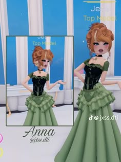 Dti Anna outfit in 2024 | Dress to impress, Duo dress, Frozen dress