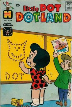 an old comic book cover for little dotland