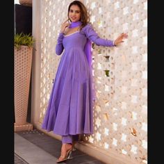 Buy Georgette Anarkali Suit With Dupatta Readymade for Women, Bridesmaid Outfits for Wedding,plus Size Dress,suits With Dupatta for Ladies. Online in India - Etsy Frock Suit Anarkali Simple, Indian Dresses For Plus Size Women, Umberalla Kurti Designs, Simple Dresses Indian, Anarkali Suit Pattern, Frock Suit For Women, Anarkali Dress Pattern New, Georgette Frock Designs, Plus Size Anarkali Suits