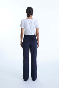 Elevate your wardrobe with these James Lakeland corduroy trousers. Crafted from premium cotton, they feature a slight tapered fit that elongates the leg while ensuring comfort. Soft to the touch, they include two real side pockets, belt loops, and a faux horn button with a fly zip front fastening. Perfect for a chic, timeless look.    Made in Italy 98% Cotton, 2% Elastane; Lining 100% Polyester Machine Wash at 30°C, Do not bleach, Permanent Press, Iron at Low Temperature, Dry Clean any solvent except trichloroethylene, Do Not Tumble Dry. Velvet Straight Leg Workwear Bottoms, Velvet Straight Leg Bottoms For Work, Velvet Straight Leg Pants For Work, Corduroy Straight Leg Jeans For Work, Straight Leg Corduroy Pants For Work, Classic Relaxed Fit Corduroy Bottoms, Classic Corduroy Straight Leg Pants, Corduroy Workwear Bottoms With Five Pockets, Corduroy Workwear Pants With Five Pockets