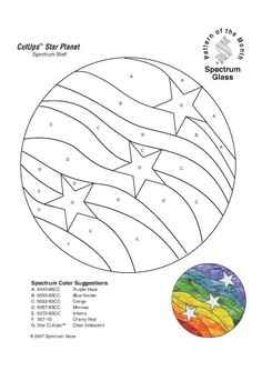 an image of a coloring page with stars and stripes in the center, as well as numbers