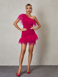 Make a lasting impression in the Margaret One Shoulder Tulle Mini Dress! This unique one shoulder design features a detachable tulle skirt for a fun and flirty look. The mini length design of this dress embraces your curves for a stunning silhouette that will turn heads at any occasion. Material: 100% Polyester Stretch Factor: Non Stretch Clean: Gentle machine wash Color may vary due to the lighting on images. The product images (without model) are the closest to the true color of the product Mo Detachable Tulle Skirt, Ball Birthday Party, Sneaker Ball, Ball Birthday Parties, Tulle Mini Dress, Ball Birthday, Prom Looks, Pink Dresses, Mix Style