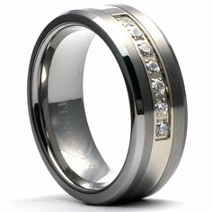 JANX Brushed Tungsten Ring Mens Wedding Band Diamond - Gaboni Jewelers Elegant Tungsten Carbide Wedding Rings, Silver Tungsten Carbide Rings For Anniversary, Elegant Tungsten Carbide Anniversary Rings, Elegant Tungsten Carbide Rings For Anniversary, Elegant Wedding Rings In Tungsten Carbide, Silver Tungsten Carbide Promise Ring, Elegant Titanium Rings For Anniversary, Elegant Titanium Wedding Rings, Elegant Tungsten Carbide Wedding Jewelry