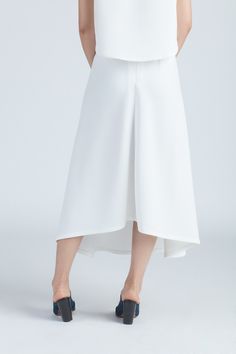 White Stream Deep Pleated Midi Skirt Midi Length Skirts, Hook And Eye, A Hook, Pleated Midi Skirt, White Skirts, Midi Length, Pre Order, Midi Skirt, Summer Fashion