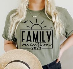 Wavy Letters, Family Vacation Tshirts, Vacation 2024, Sunshine Shirt, Sunset Shirt, Vacation Tshirts, Ocean Shirt, Vacation Humor, Quotes Shirt