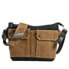 Waxed Canvas Messenger Bag Small - Woosir Wax Canvas, Leather Desk Pad, Down Sleeping Bag, Canvas Rucksack, Leather Desk, Leather Duffle Bag, Canvas Messenger Bag, Leather Duffle, Canvas Backpack