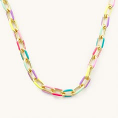 14k gold plating over sterling with acrylic overlay 13 inches with 2 inch extender Luxury Jewelry Aesthetic, Preppy Luxury, Colorful Choker, Preppy Accessories, Acrylic Overlay, Multicolor Necklace, Beauty Gift Card, Preppy Jewelry, Pretty Jewelry Necklaces