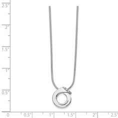 A simplistic design with timeless style featuring a diamond accented open circle pendant on an adjustable 1mm snake chain fashioned from tarnish resistant rhodium plated sterling silver. The pendant is approximately 14mm (9/16 inch) in length by 12mm (7/16 inch) in width. The snake chain is finished with a lobster clasp and 2-inch extension that allows you to change the length from 18 to 20 inches. The natural diamonds are I2 in clarity, H-I in color and the total weight is .015 carat. Sterling Silver Locket Necklace, Open Circle Necklace, Diamond Chain Necklace, Silver Locket Necklace, Sterling Silver Locket, Heart Locket Necklace, Bow Jewelry, Chain Fashion, Diamond Chain