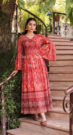 This Kurta & Kurti Sets item is sold by PearlinsWardrobe. Ships from Tracy, CA. Listed on Feb 10, 2023 Sitara Work, Flared Kurti, Designer Sleeves, One Piece Gown, Gown Designer, Angrakha Style