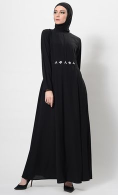 Hijab Set Black Abaya Dress Long Sleeve Modest Abaya With Modesty Panel, Modest Long Sleeve Abaya With Modesty Panel, Modest Abaya With Modesty Panel For Spring, Spring Modest Abaya With Modesty Panel, Formal Maxi-length Abaya For Fall, Formal Modest Abaya For Fall, Modest Formal Abaya For Fall, Modest Maxi Length Abaya For Fall, Fall Modest Maxi Length Abaya