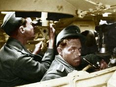 An amazing photo- Inside a German tank. Tank Interior, Germany Ww2, Tiger Ii, Wwii Photos