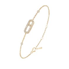 Messika Jewelry - MOVE UNO PAV�É | Manfredi Jewels Vancleef Necklace, Diamond Bracelet For Women, Gold Diamond Bracelet, Diamond Jewel, Bracelets Gold Diamond, Bracelet Online, House Gifts, Fine Watches, Watches Jewelry