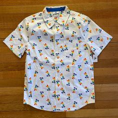 Disney Parks 2020 Main Street Usa Rainbow Pride Button Down Shirt Adult Small New With Original Disney Parks Tags Retail Price $59.99. You’ll Be Receiving An Adult Size Small In The Exact Same Style Pictured. Tag Still On. Disney Cotton Shirt For Disney Fan Events, Disney Character Print Summer Shirt, Mickey Mouse Shirt For Disney Fan Events In Summer, Disney Multicolor Character Print Shirt, Multicolor Disney Character Print Shirt, White Disney Shirt For Summer, Spring Mickey Mouse Short Sleeve Top, Casual Multicolor Character Print Shirt, Spring Short Sleeve Shirt With Character Print