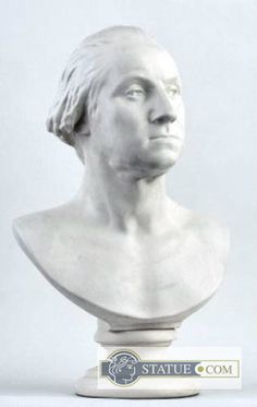 a white marble bust of a man's head