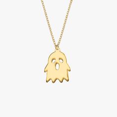 Discover the essence of Halloween with our unique ghost necklace. Ideal for parties or as a special gift, it's not just an accessory but a statement of haunted elegance. Elevate your style with this seasonal piece. - Ghost Necklace PRODUCT DETAILS: • Choose of Material: 925 Sterling Silver, 14K Solid Gold• Closure: Spring ring• Chain style: Cable• Adjustable Length• Style: Minimalist Street Style Necklace, Mystery Shop, Ghost Necklace, Mystical Jewelry, Necklace Elegant, Ring Chain, Rose Gold Pendant, Pearl Gemstone, Yellow Gold Pendants