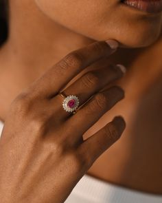 "Vintage Ruby Ring/Diamond Wedding Ring/14k Solid Gold/Oval Ruby Ring/Engagement Promise Ring/Red Ruby/Alternative Bridal/Anniversary Ring ★ ★ ★ ★ CUSTOM/DUTY FREE SHIPPING WORLDWIDE, BUYERS DON'T HAVE TO PAY ANY CUSTOM FEES WHILE IMPORTING ★ ★ ★ ★ Details Made to order Material: 14k/18k Gold Color Options: Yellow Gold, White Gold, Rose Gold ★ Center Stone: Oval, Ruby Size: 5x7 mm Approx Weight (Ct): 0.835 ★ Band Stones: Diamond Round Size: 1.1 mm * 20 No.s, 1.5 mm * 20 No.s Approx Weight (Ct): Oval Brilliant Cut Ring For Wedding, Oval Wedding Ring With Prong Setting, Wedding Ruby Ring, Oval Cabochon, Fine Jewelry, Fine Jewelry Wedding Ruby Ring With Oval Cabochon, Elegant Oval Cabochon Ruby Ring For Wedding, Fine Jewelry Oval Cabochon Ruby Wedding Ring, Oval Cabochon Ruby Ring For Wedding, Oval Ruby Ring With Diamond, Oval Diamond Ring With Halo Setting For Wedding