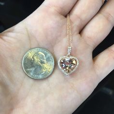 "Description: BEAUTIFUL 14K ROSE GOLD LADIES DIAMOND AND MORGANITE PENDANT. THIS ITEM IS NEW. COMES WITH 18'' 14K ROSE GOLD CHAIN AND GIFT BOX. IF YOU HAVE ANY OTHER QUESTIONS PLEASE CONTACT US. ALL THE INFO ON THIS ITEM DOWN BELOW. THANK YOU VERY MUCH. KATE . Metal: SOLID 14K ROSE GOLD Stamped: STAMPED 14K Total Gram Weight: 3.9GR Setting: PRONG Width: 15.2MM (0.6 IN) Length: 16.4MM (0.6 IN) Diamonds: ROUND BRILLIANT CUT Color: F Clarity: VS2 Total Diamond Weight: 0.32CT Center Stone: MORGANITE Luxury Heart-shaped Rose Gold Necklace, Luxury Rose Gold Heart Necklace, Pink Gold Cubic Zirconia Heart Cut Jewelry, Pink Gold Heart Cut Cubic Zirconia Jewelry, Luxury Rose Gold Double Heart Jewelry, Rose Gold Diamond Cut Heart Pendant Necklace, Rose Gold Heart Pendant Necklace With Diamond Cut, Rose Gold Double Heart Jewelry For Formal Occasions, Formal Double Heart Rose Gold Jewelry