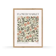 a flower market book with an image of flowers on it