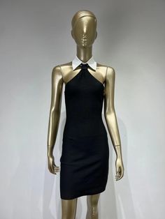 Exude timeless elegance with our Halter Sleeveless Mini Dress in Black! This isn't just a dress, it's a testament to the power of classic style. The halter neckline adds a touch of drama, drawing attention to your shoulders and neck, while the sleeveless design keeps it cool and chic. The black hue is as timeless as a little black dress can be, offering endless versatility. The mini length adds a fun and flirty vibe, perfect for cocktail parties, date nights, or any event where you want to look Dress For Club, Black Bodycon Mini Dress, Club Party Dresses, Mini Dresses For Women, Fashion Night, Club Party, Sleeveless Mini Dress, Evening Attire, Celebrity Dresses