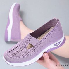 Lasaky - Breathable Soft-soled Fashion Casual Shoes from Beijing Slip-on Walking Shoes With Textured Sole, Breathable Synthetic Flat Slip-ons, Comfortable Synthetic Slip-ons With Round Toe, Comfortable Round Toe Slip-ons For Walking, Slip-on Walking Shoes With Ortholite Insole, Breathable Flat Heel Walking Shoes, Comfortable Slip-on Sneakers With Round Toe For Walking, Breathable Walking Shoes With Flat Heel, Breathable Flat Walking Shoes