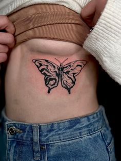 Butt Woman With Butterfly Wings Tattoo, Warped Butterfly Tattoo, Distorted Butterfly Tattoo, Thermal Butterfly, Japanese Butterfly Tattoo, Abstract Butterfly Tattoo, Trippy Tattoo Ideas, Tattoo Borboleta, Butterfly Wing Tattoo