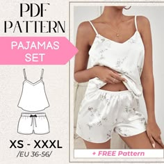 the pajamas set is sewing pattern for women