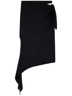 black silk slash detail mid-rise side tie fastening asymmetric hem maxi skirt Midi Skirt Black, Yoko London, Black Midi Skirt, Exclusive Fashion, Lady Dior, Skirt Black, Black Silk, Asymmetric Hem, Jacket Tops