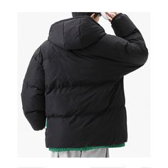 All-Match False Two-Piece Black Hooded Padded Jacket  Material: 100% Polyester  Size: M, L, XL, 2XL, 3XL, 4XL, 5XL, 6XL Color: Black, Blue, Apricot  Season: Spring, Autumn, Winter   Occasion: Leisure, Outdoor, Daily, Vacation  Laundry/Care Instructions: Do not iron, dry clean, hang to dry, hand wash at room temperature, do not tumble dry, do not bleach. Laundry Care, Padded Jacket, Tumble Dryer, Apricot, Season Spring, Black Blue, Autumn Winter, Bleach, Care Instructions