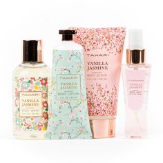 PRICES MAY VARY. Enchanting Aromas: Immerse yourself in the captivating scents of Tahari Floral Spa Gift Set, featuring the delightful fusion of vanilla and jasmine. Experience a soothing and rejuvenating spa-like atmosphere in the comfort of your own home. Complete Body Care Kit: Elevate your self-care routine with our comprehensive bath kit for women. This set includes a 60ml body lotion, 150ml body wash, 120ml body scrub, and a 65ml body mist, providing you with all the essentials for a pampe Best Body Care Combo, Decoupage Jewelry, Decoupage Jewelry Box, Bath Kit, Women Birthday Gifts, Lotion Gift, Spa Gift Set, Jasmine Scent, Gifts Set