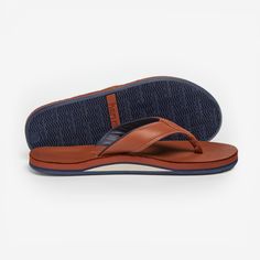 Love your leather flip flops but hate that you can't wear them near water? The Clipper is our first waterproof leather flip flop for pool, beach, and boat days—it's the perfect coastal sandal for water lovers. Leather Slip-on Flip Flops For Summer, Cheap Leather Men's Flip Flops, Leather Non-slip Slip-on Flip Flops, Casual Leather T-strap Flip Flops, Brown Leather Slip-on Flip Flops, Leather Flip Flops, Floating In Water, Full Grain Leather, Flip Flops