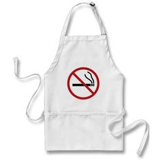 No Smoking Products Apron Apron