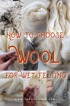 how to choose wool for felting