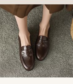 CHIKO Oakley Round Toe Block Heels Loafer Flats feature leather upper, leather lining, rubber sole. Heel height is approx. 0.8" (2 cm) The post CHIKO Oakley Round Toe Block Heels Loafer Flats appeared first on Chiko Shoes. Brown Flat-heel Tassel Loafers For Business, Brown Tassel Loafers For Business With Flat Heel, Office Wingtip Moccasins For Fall, Business Brown Tassel Loafers, Business Wingtip Loafers For Fall, Slip-on Low Heel Oxfords For Workwear, Closed Toe Tassel Loafers With Leather Sole For Office, Classic Low Heel Slip-ons For Workwear, Office Tassel Loafers With Brogue Detailing And Closed Toe