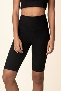 Onyx Bike Short – Wolven High Waist Compressive Shorts With Built-in Shorts, Versatile Mid-thigh Athletic Shorts With Built-in Shorts, Yoga High Waist Biker Shorts With Built-in Shorts, Compression Activewear Shorts With Pockets, Solid Biker Shorts With Contoured Waistband, Compressive Knee-length Biker Shorts, Versatile High-waisted Biker Shorts For Workout, High Waist Compressive Shorts With Built-in Liner, Compressive Yoga Shorts With Pockets