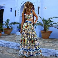 Boho Maxi Dress Nima - Boho Outfits Moda Denim, Beach Coverup Dress, Dress Cake, Skirt Maxi, Beach Skirt, Sling Dress, Floral Print Skirt, Long Summer Dresses, Maxi Skirts